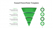 Green Color Funnel Infographics PPT And Google Slides