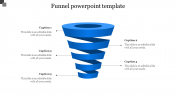 Use Funnel PowerPoint Template With Five Nodes Slide