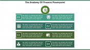 Astounding Finance PowerPoint Presentation with Four Nodes