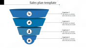 Attractive Sales Plan Template With Four Nodes Slide