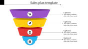 Best Sales Plan Template In Multicolor Slide Design