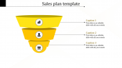 Inventive Sales Plan Template with Three Nodes Slides