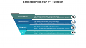 Innovative Sales Business Plan PPT with Four Nodes Slides