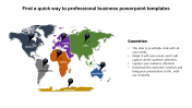 professional business powerpoint template - world map