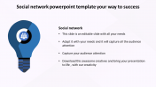 Snazzy Social Network PowerPoint Template Presentation