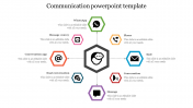 Affordable Communication PowerPoint Template With Icons