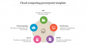 Cloud Computing PowerPoint Template With Circle Design