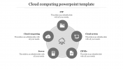 Our Cloud Computing PowerPoint Template Slide Design