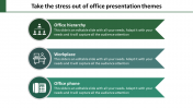 Three Node Office Presentation Themes Slide