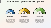 Creative Dashboard PPT Presentation Template - Three Nodes