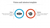 2 Noded Vision And Mission PowerPoint and Google Slides
