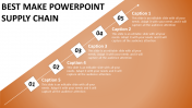 Supply Chain PowerPoint Template Using Diamond Shape	