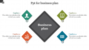 Creative PPT For Business Plan Template - Four Nodes