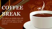 Coffee Break Presentation With Abstract Image Designs