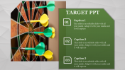 Three Node Target Template PowerPoint Presentation