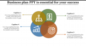 Four Node Business plan PPT Presentation Template