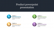 Four Node Product Presentation PowerPoint Template
