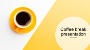Editable Coffee Break Presentation Template Design