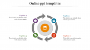 Editable Online PPT Templates With Circular Loop Design	