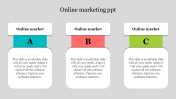 Infographics Online Marketing PPT Presentation