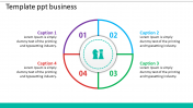 100% Editable Business PPT Template - Circle Model