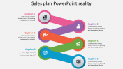 Creative Infographics Sales Plan PowerPoint slides
