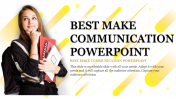 Portfolio communication powerpoint template	