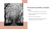 PowerPoint Portfolio Examples Template and Google Slides