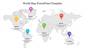 World Map PowerPoint Template Presentation and Google Slides