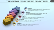 Blue Background PowerPoint Project Plan For Presentation