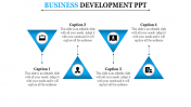 Triangle Zigzag Model Business Development PowerPoint