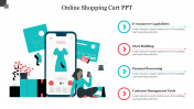 Online Shopping Cart PPT Template and Google Slides