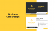 Attractive Business Card Design PowerPoint And Google Slides