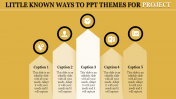 Arrows PPT Themes For Project Presentation	