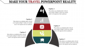 Travel PowerPoint Template With Rocket Model