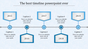 Editable PowerPoint With Timeline With Five Nodes Slide