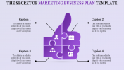 Cute Marketing Business Plan Template For Presentation