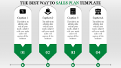 Our Predesigned Sales Plan Template With Four Nodes Design