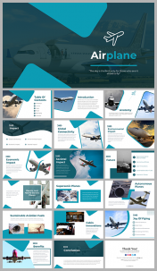 Airplane PowerPoint Presentation And Google Slides Templates