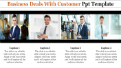 Horizontal Business deals with customers PPT