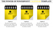 Three Stages Of PowerPoint Calendar Template Presentation