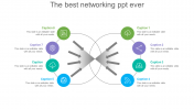 Try the Best multiple icons networking ppt design slide