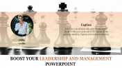 Strategies Of Leadership And Management PowerPoint Template