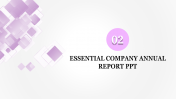 Attractive Company Annual Report PPT Slide Designs