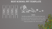 Stunning School PPT Template With Dark Background Slide