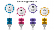 Use Education PPT Template With Pencil Model Slide