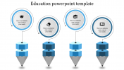 Best Education PPT Template Slides In Pencil Model