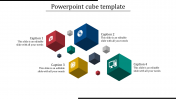 Get six noded PowerPoint Cube Template for Presentation