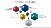Stunning Cube PowerPoint Template In Multicolor Outlook
