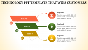  technology powerpoint template - Parallelogram shapes